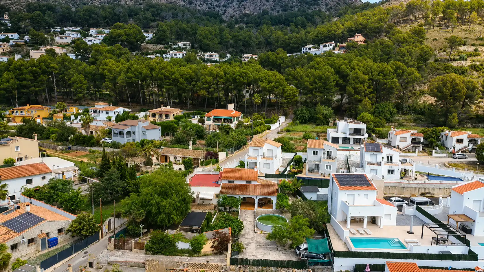 Außenansicht von Einfamilien-Reihenhaus zum Verkauf in Alcalalí mit Klimaanlage