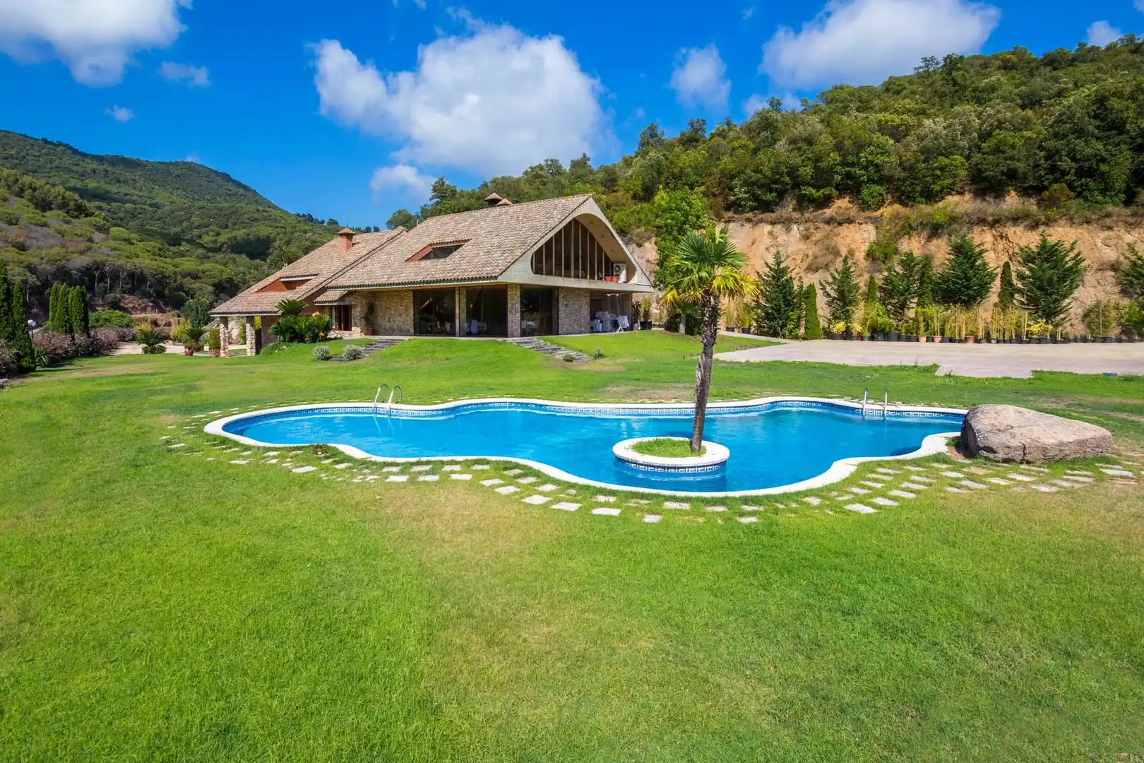 Piscina de Casa o chalet en venta en Sant Andreu de Llavaneres con Aire acondicionado, Calefacción y Jardín privado