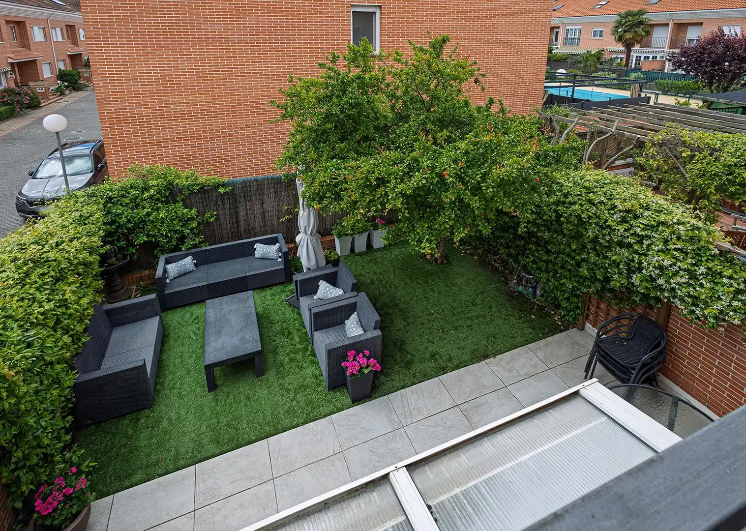 Terrassa de Casa o xalet en venda en Valladolid amb Calefacció, Jardí privat i Parquet