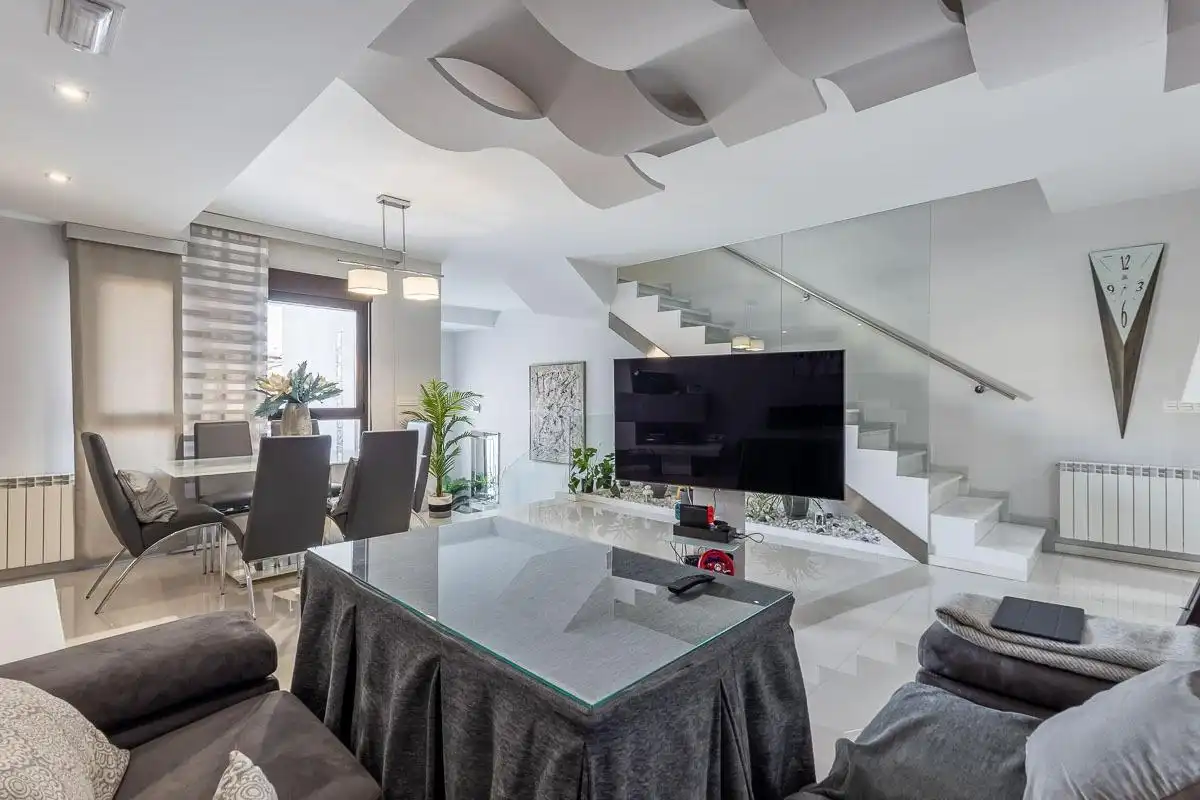 Sala de estar de Casa adosada en venta en Maracena con Aire acondicionado, Calefacción y Terraza