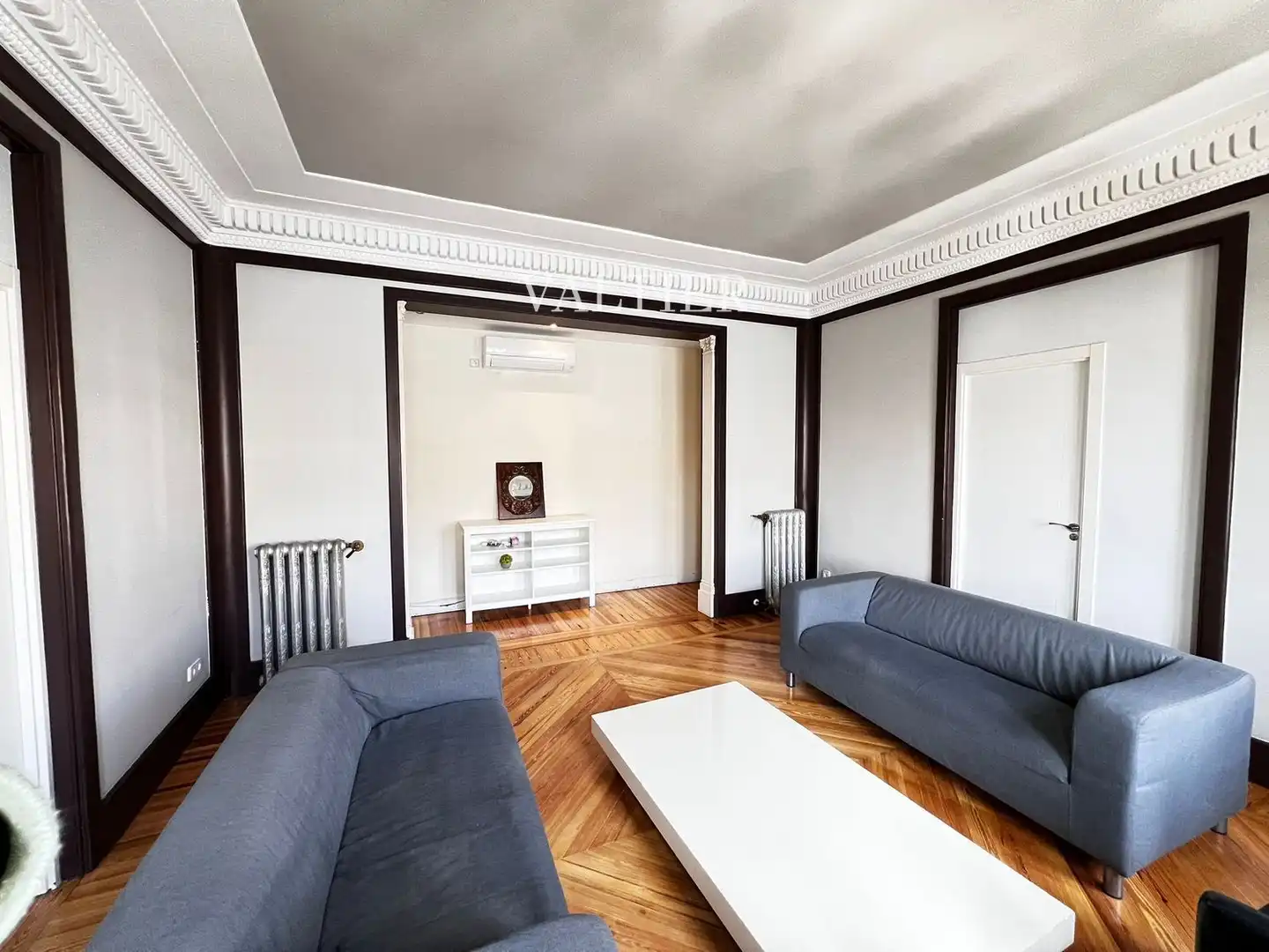 Sala d'estar de Pis de lloguer en  Madrid Capital amb Aire condicionat, Calefacció i Terrassa