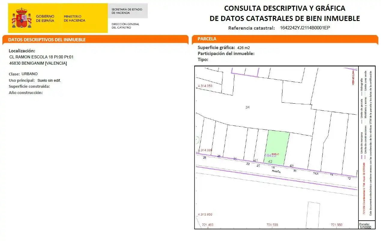 Residential land for sale in Calle Calle Ramón Escola, imagen 5