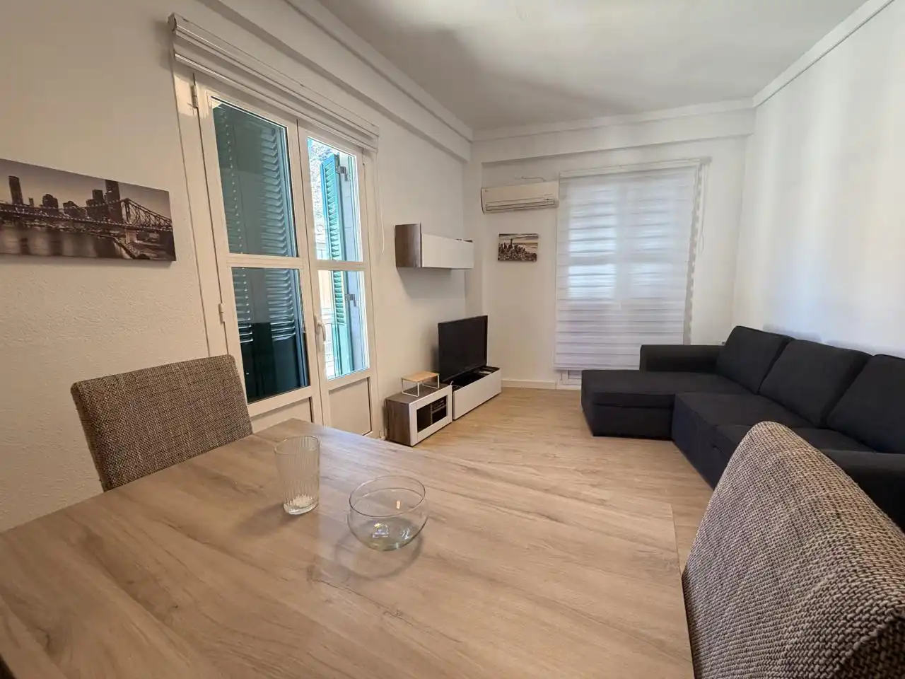 Sala de estar de Piso de alquiler en Alicante / Alacant con Aire acondicionado y Amueblado