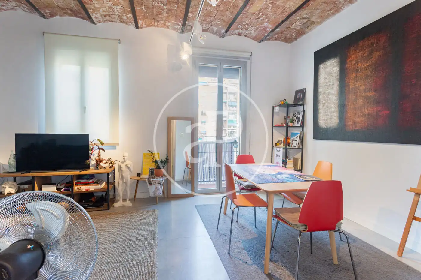 Living room of Flat for sale in Barcelona  with Air Conditioner, Heating and Terrace