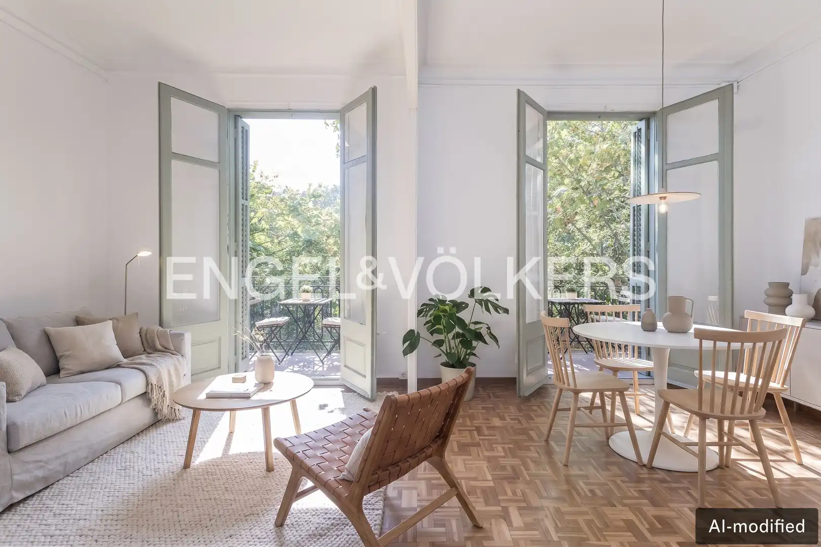 Sala d'estar de Pis en venda en Barcelona amb Calefacció, Parquet i Balcó
