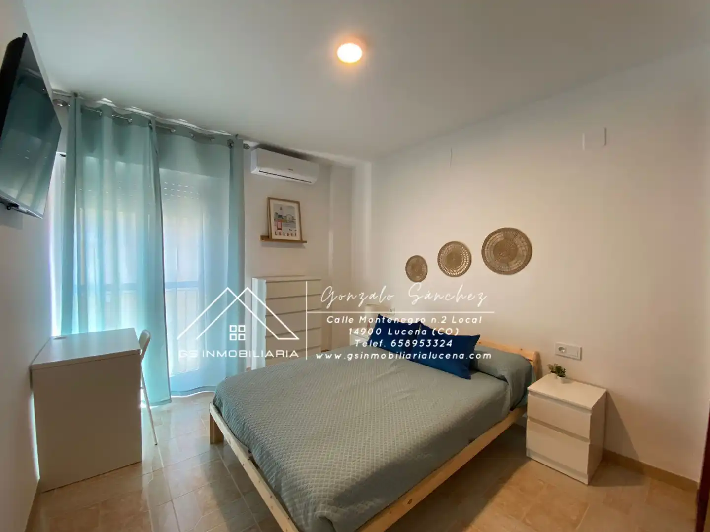 Habitación de Apartamento de alquiler en Lucena con Aire acondicionado y Amueblado