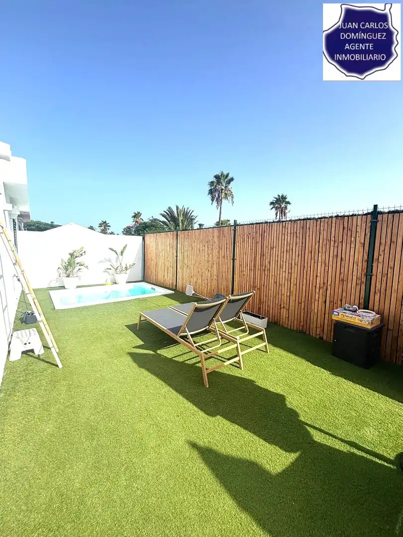 Terrassa de Casa o xalet de lloguer en San Bartolomé de Tirajana amb Aire condicionat, Jardí privat i Terrassa
