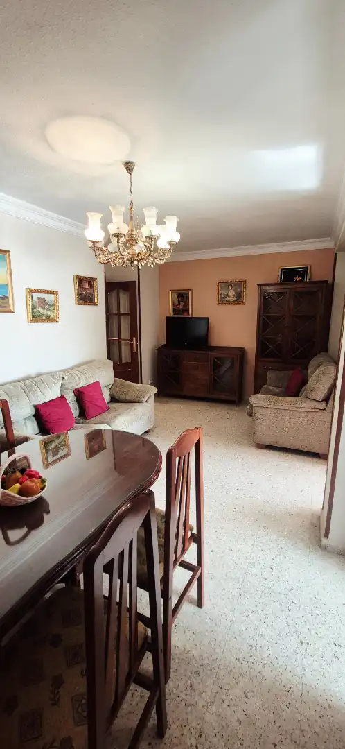 Living room of Flat for rent in Granada  with Furnished, Washing machine and Microwave