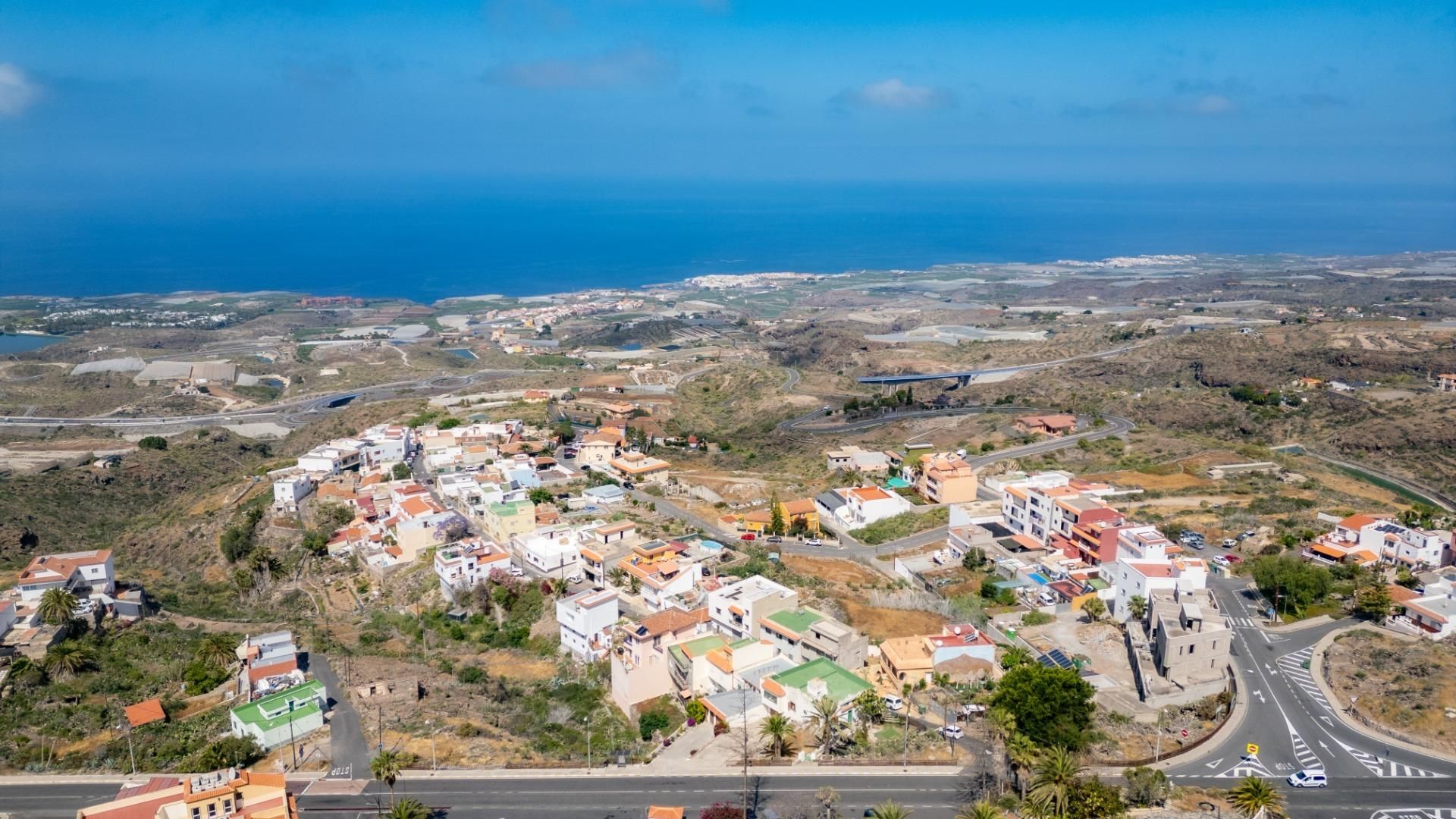 Exterior view of Single-family semi-detached for sale in Guía de Isora  with Private garden and Terrace