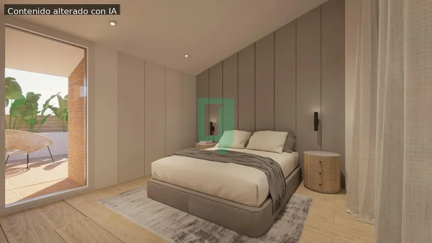 Bedroom of Flat for sale in Badalona  with Terrace and Balcony