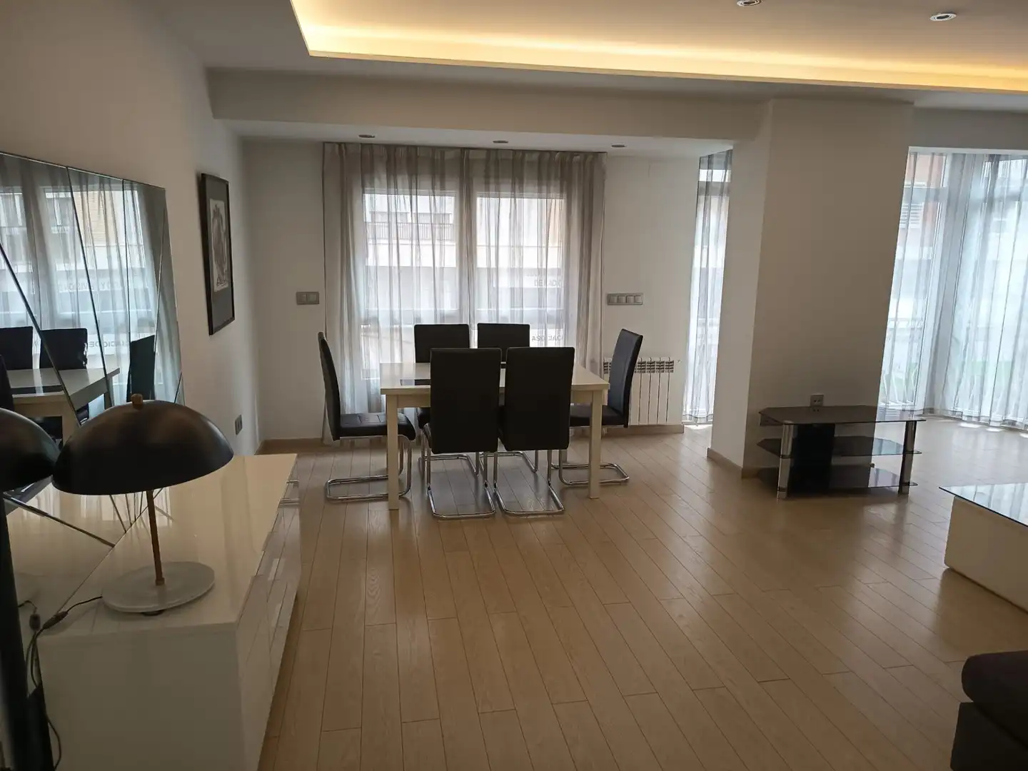Dining room of Flat for rent in Murcia  with Air Conditioner, Heating and Furnished
