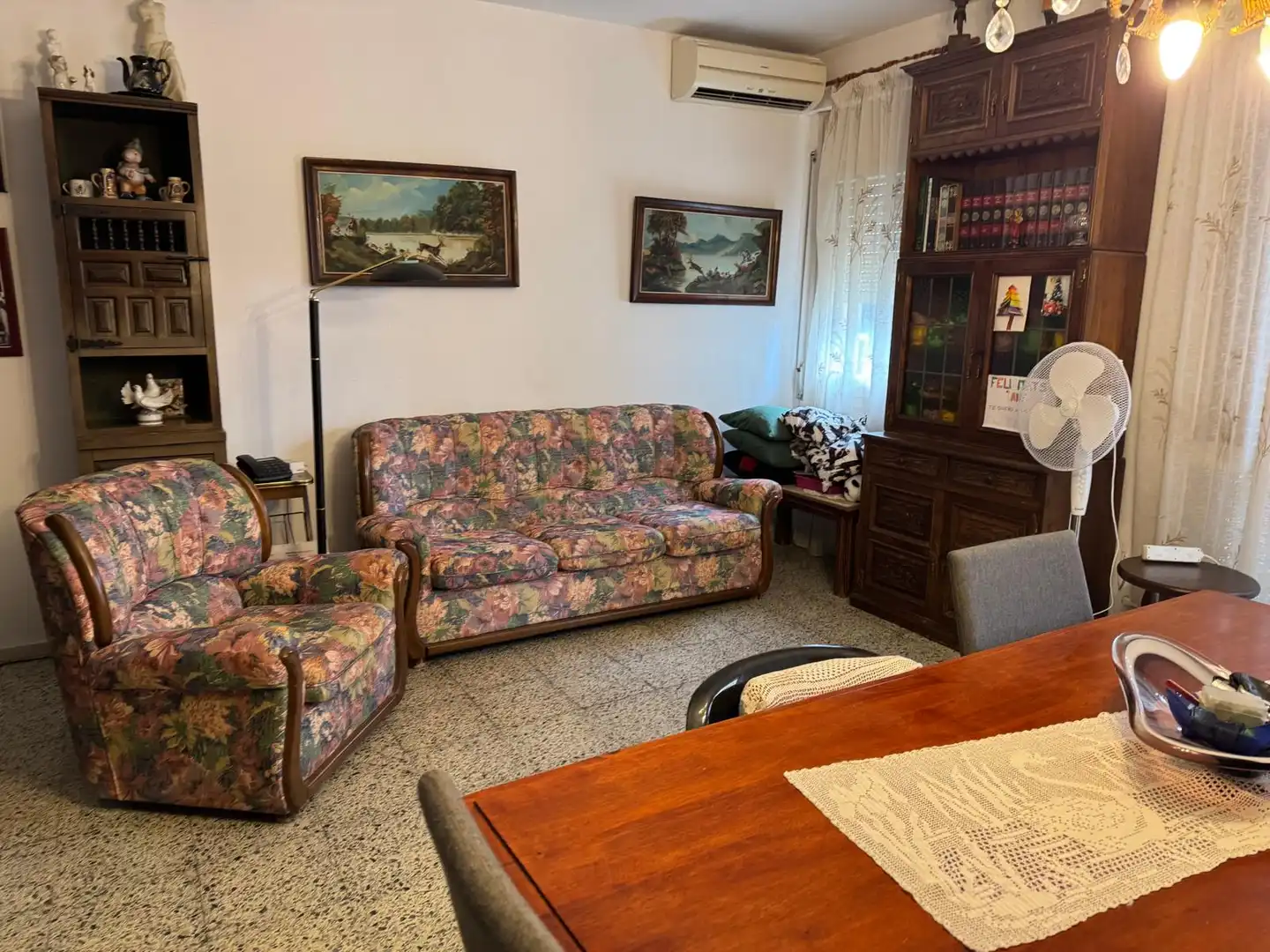 Sala de estar de Piso en venta en Barcelona con Aire acondicionado, Terraza y Horno