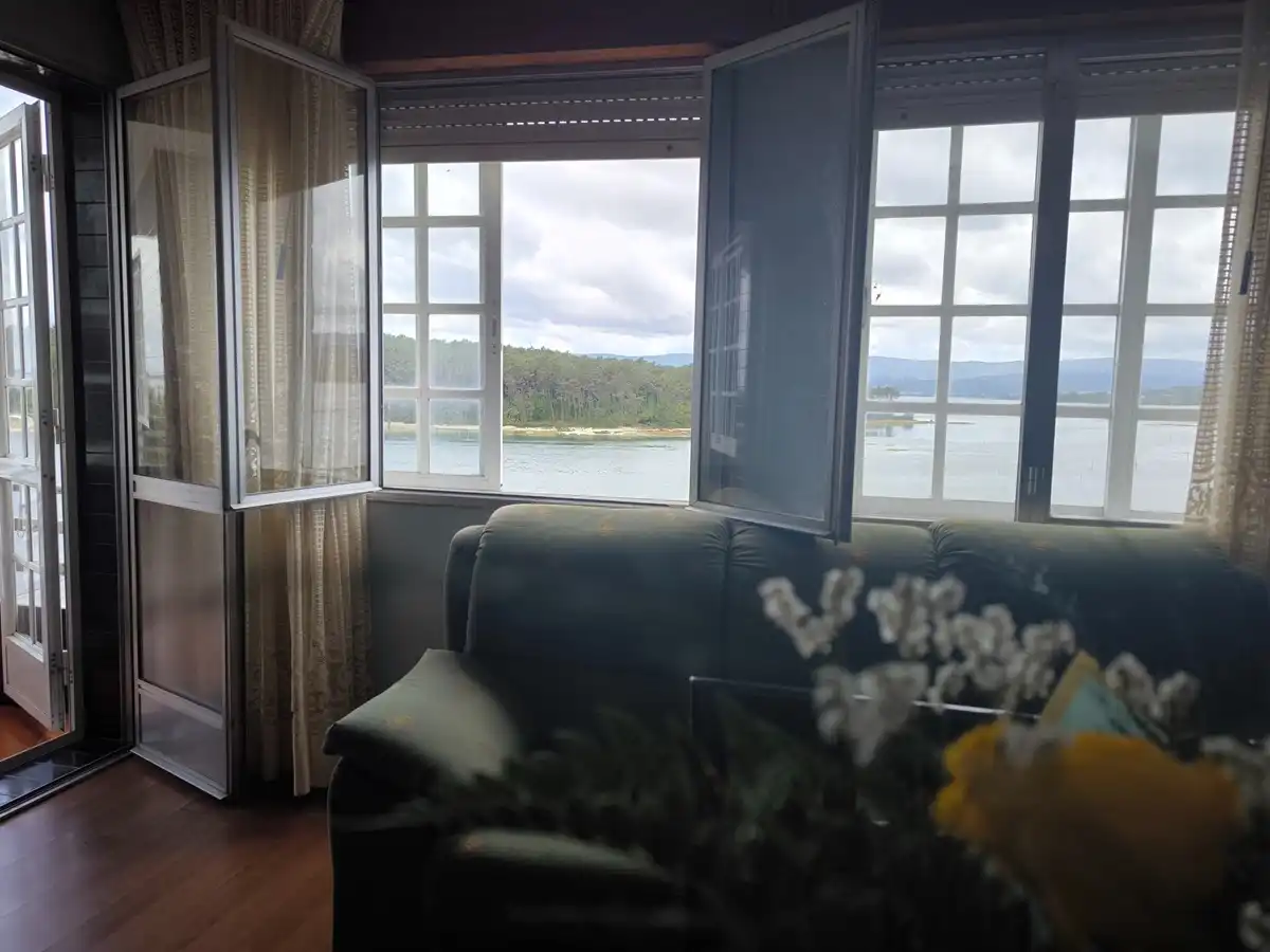 Wohnzimmer von Wohnung zum Verkauf in Vilagarcía de Arousa mit Heizung, Parkett und Abstellraum