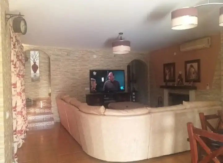 Sala de estar de Casa o chalet de alquiler en Chipiona con Aire acondicionado, Calefacción y Piscina