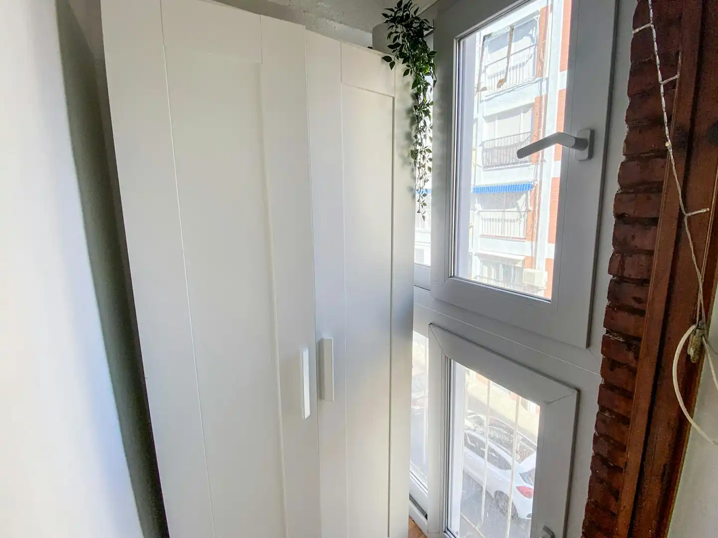 Balcony of Flat for share in Sevilla  with Air Conditioner, Furnished and Washing machine