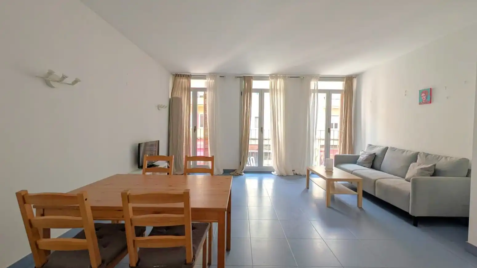 Living room of Flat for rent in Valencia  with Air Conditioner, Heating and Terrace