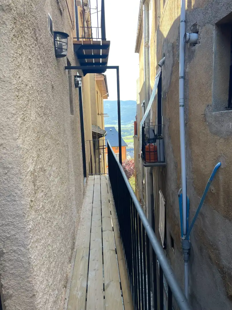 Terraza de Apartamento de alquiler en Puigcerdà con Calefacción, Parquet y Horno