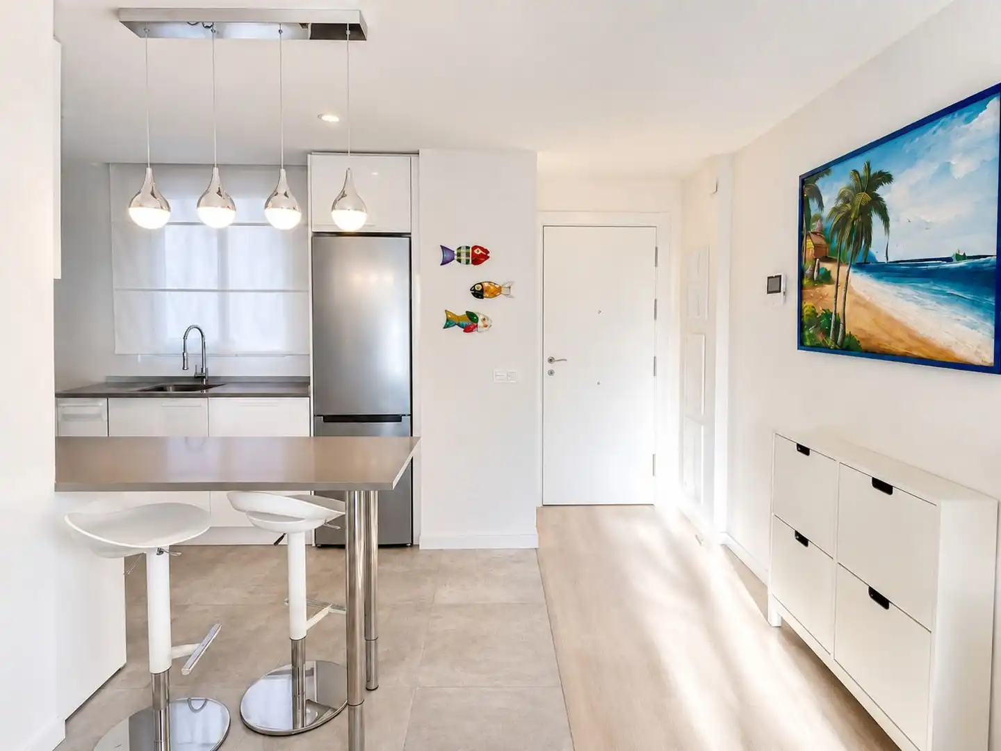 Kitchen of Apartments for rent in Marbella  with Air Conditioner, Heating and Terrace