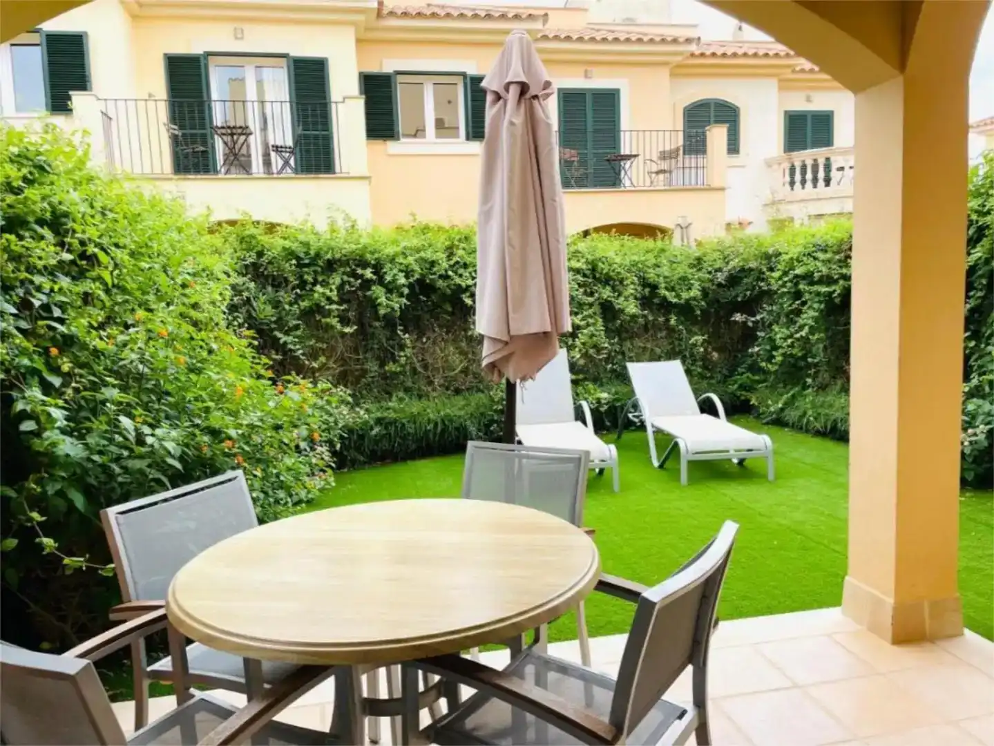 Terrace of Flat for rent in  Palma de Mallorca  with Air Conditioner, Private garden and Swimming Pool