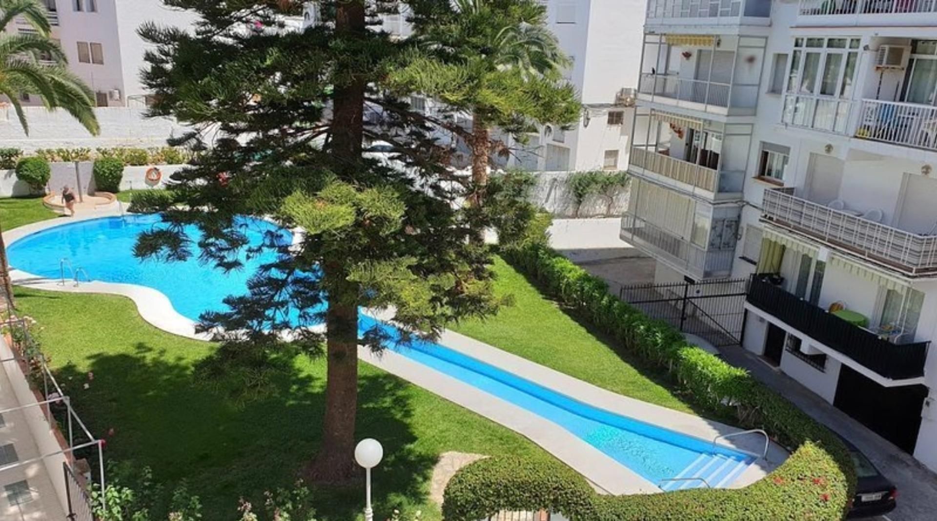 Swimming pool of Flat for sale in Nerja  with Balcony and Community pool