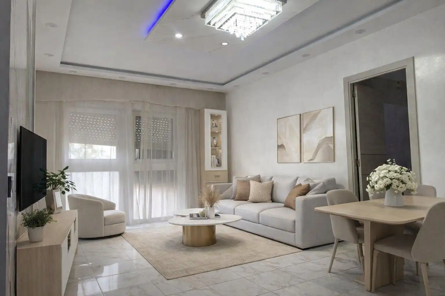 Sala de estar de Piso en venta en Sabadell con Aire acondicionado y Calefacción