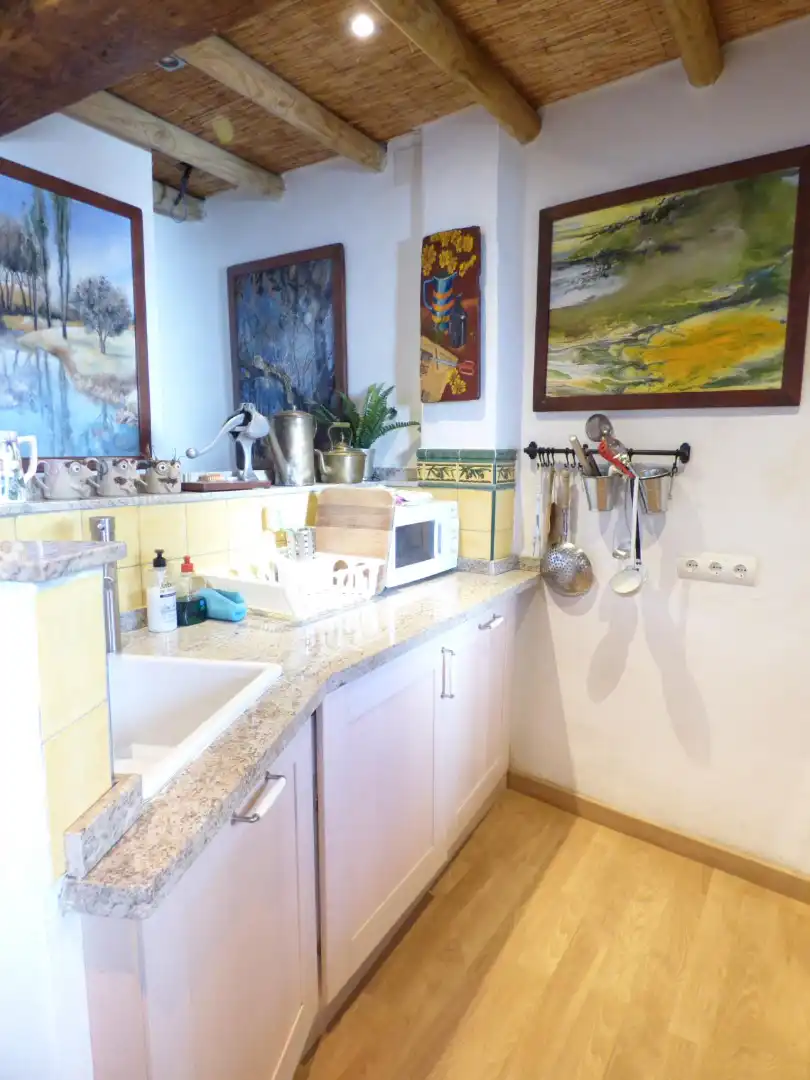Cocina de Casa o chalet en venta en Canillas de Aceituno con Aire acondicionado, Terraza y Amueblado