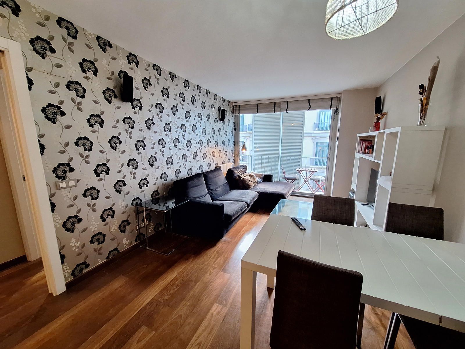 Sala d'estar de Pis de lloguer en  Barcelona Capital amb Aire condicionat, Calefacció i Terrassa