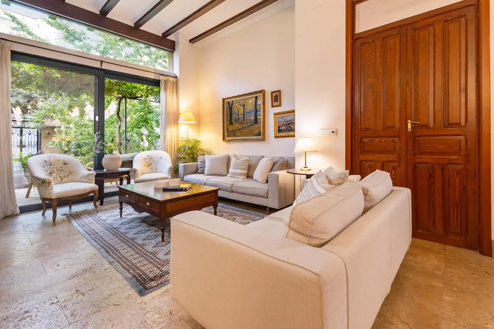 Living room of Houses for sale in Xàtiva  with Air Conditioner, Private garden and Terrace