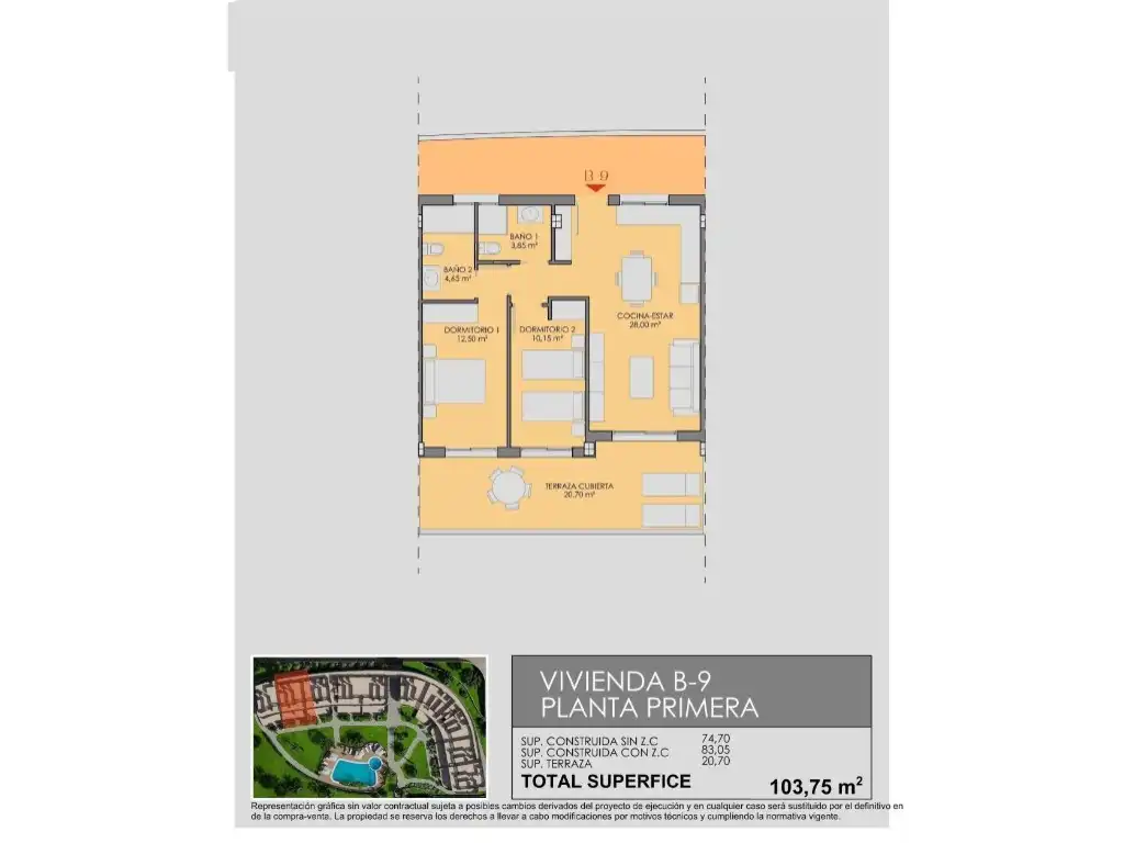 Apartment with pool for sale in Las Lomas de Rame - Bahía Bella, imagen 19