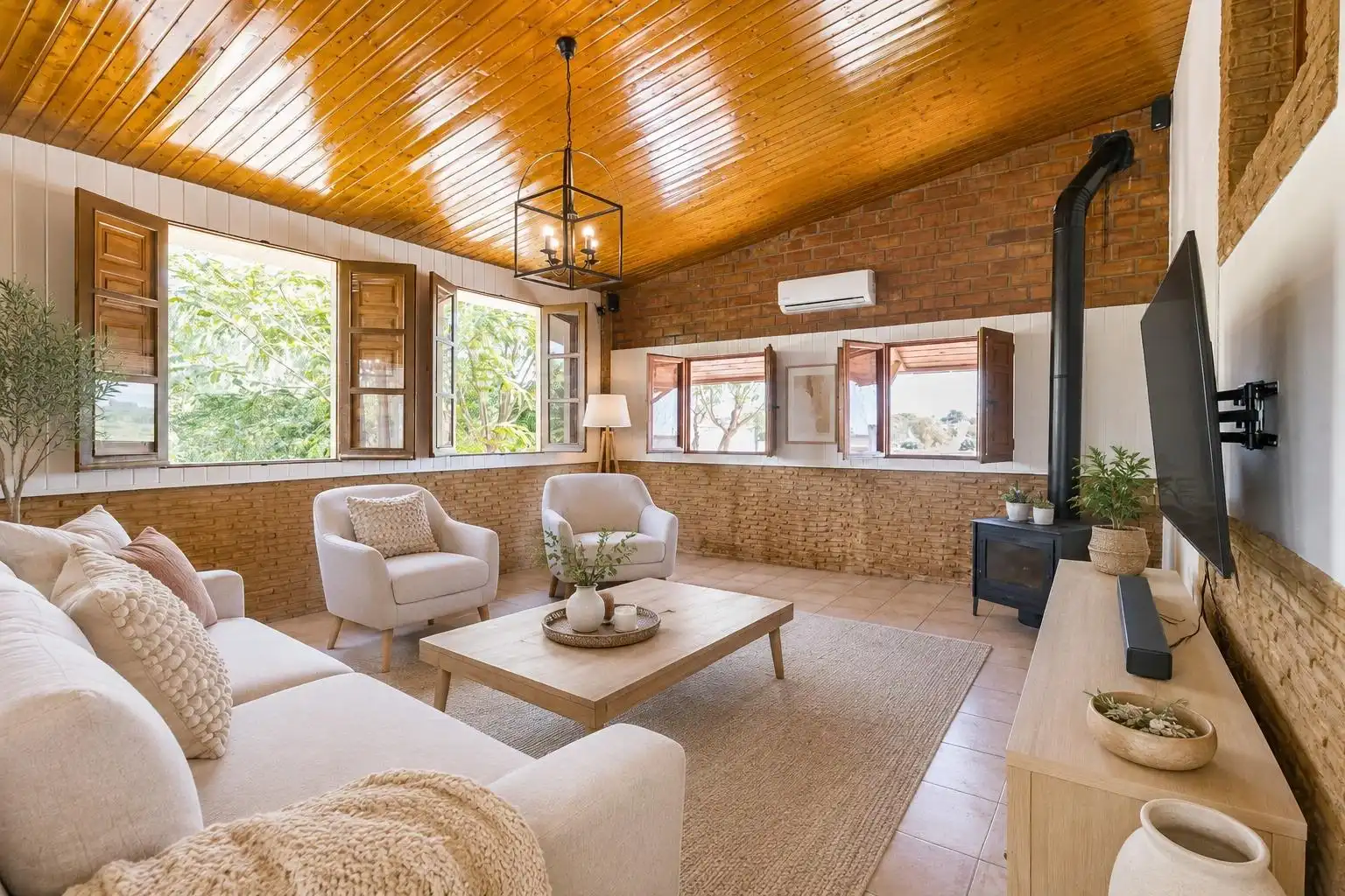 Sala d'estar de Casa o xalet en venda en Molina de Segura amb Aire condicionat, Jardí privat i Terrassa