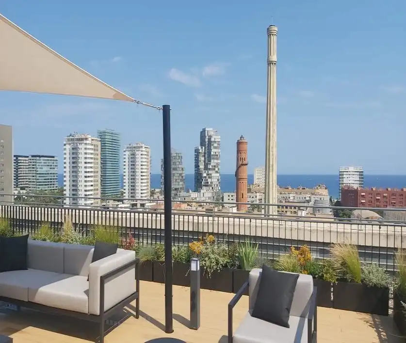 Terraza de Oficina de alquiler en Barcelona