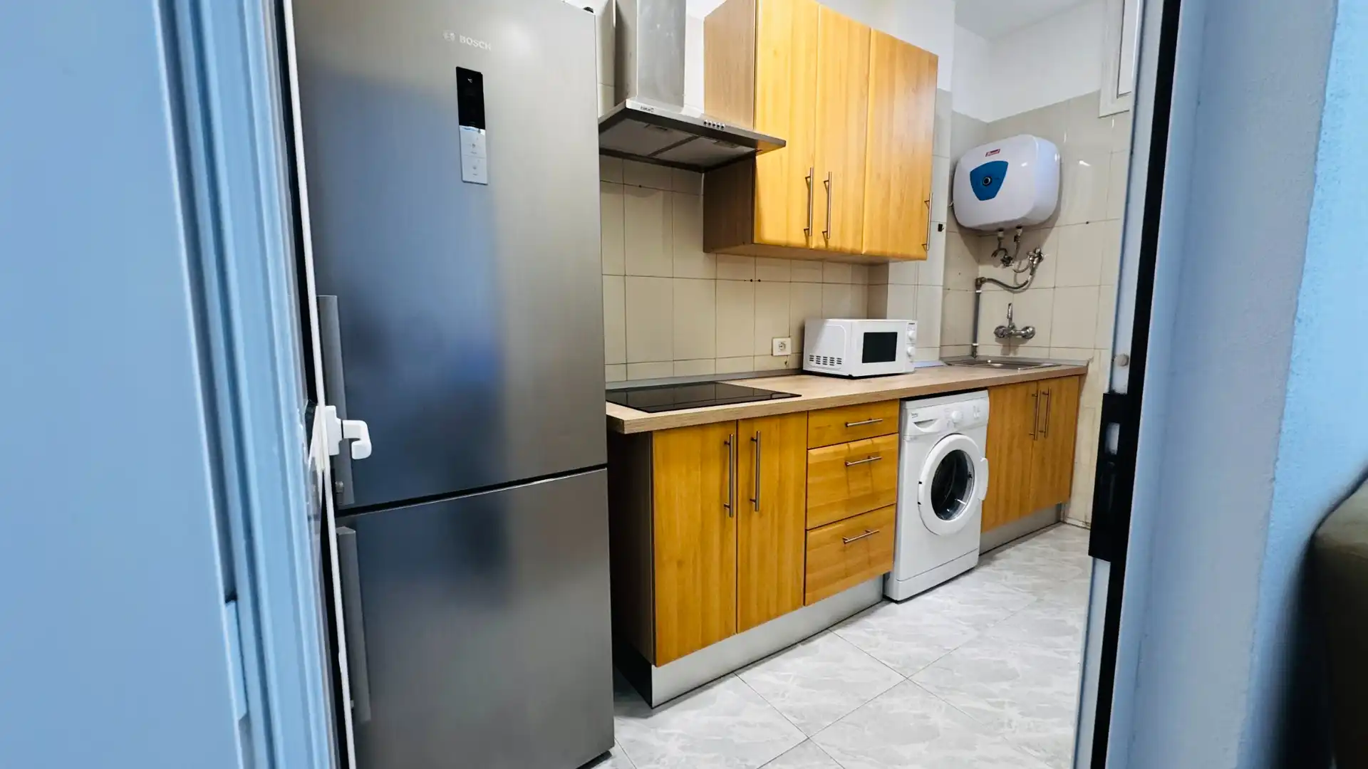 Kitchen of Flat for share in Las Palmas de Gran Canaria  with Furnished, Washing machine and Microwave