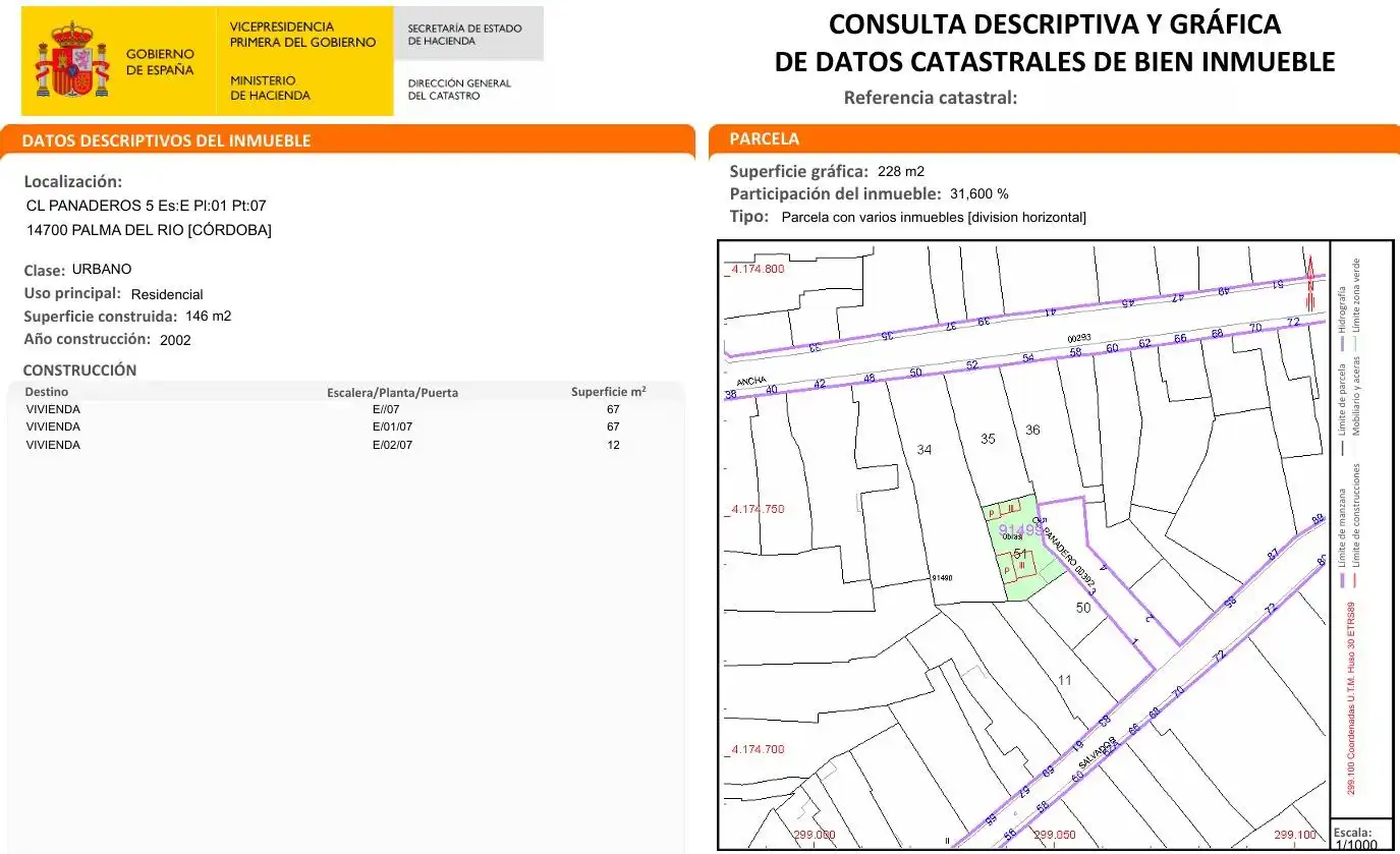 Casa adosada en venta en Palma del Río