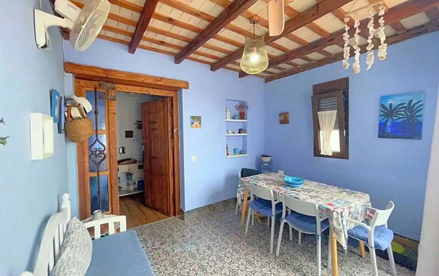 Dining room of Houses for rent in Conil de la Frontera  with Air Conditioner, Private garden and Terrace