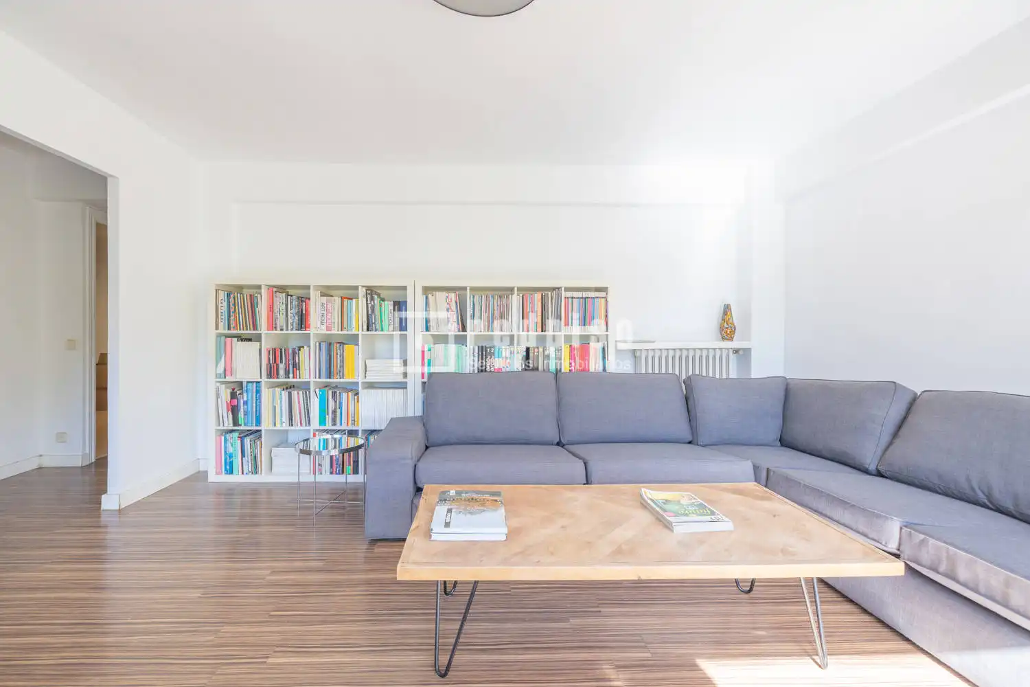 Wohnzimmer von Wohnung zum Verkauf in Madrid mit Heizung, Privatgarten und Abstellraum