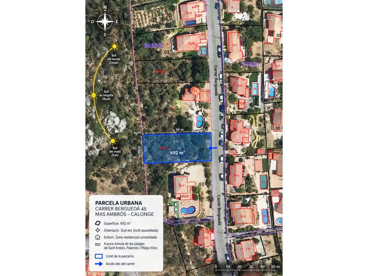 Terreny residencial en venda a Calle Berguedà 45, imagen 3