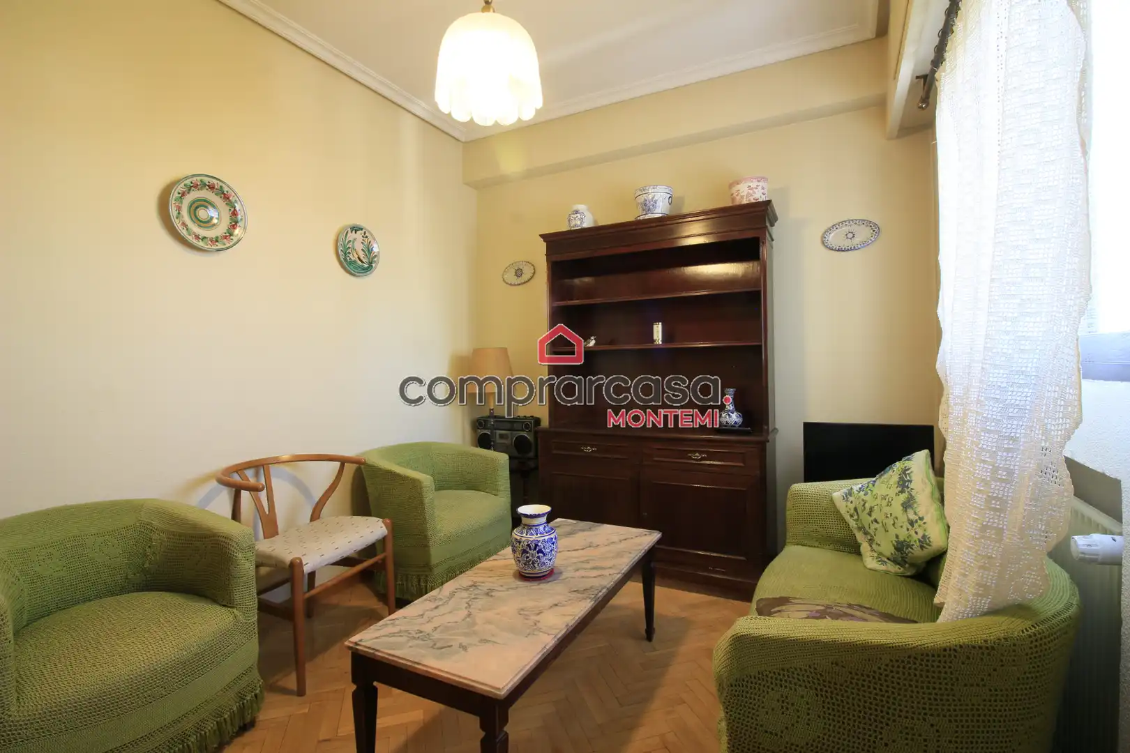Wohnzimmer von Wohnung zum Verkauf in Madrid mit Heizung, Parkett und Terrasse