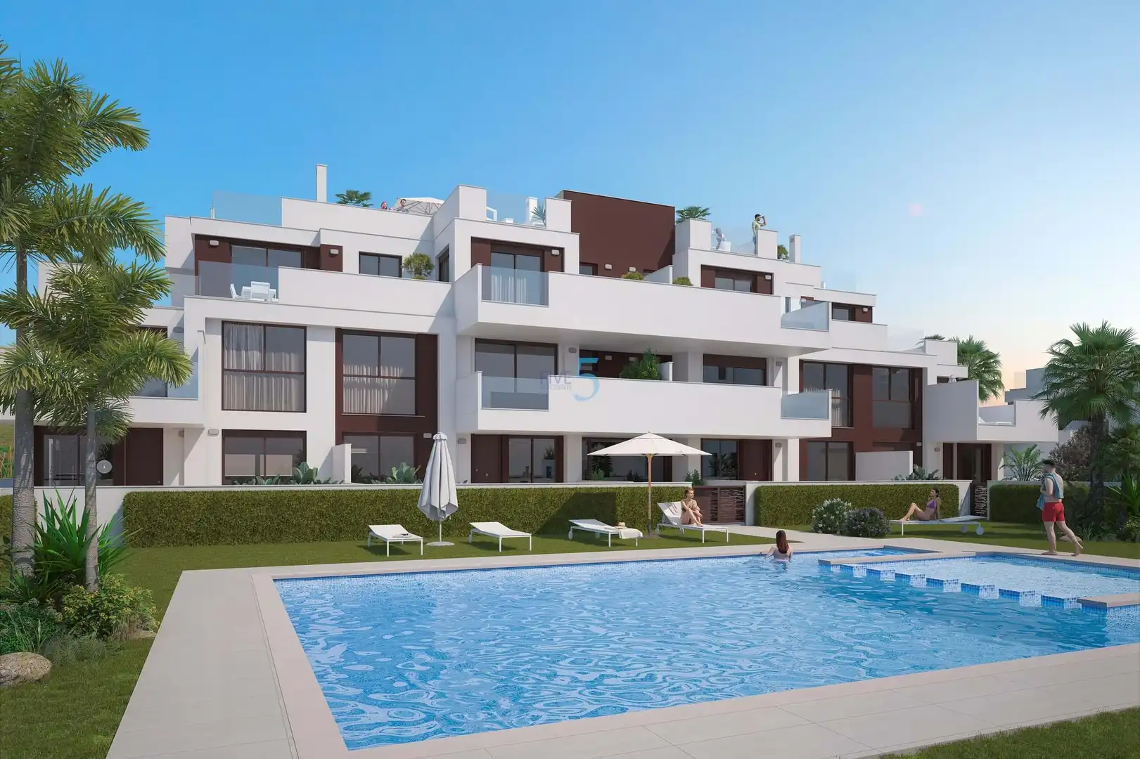 Außenansicht von Wohnung zum Verkauf in Pilar de la Horadada mit Schwimmbad