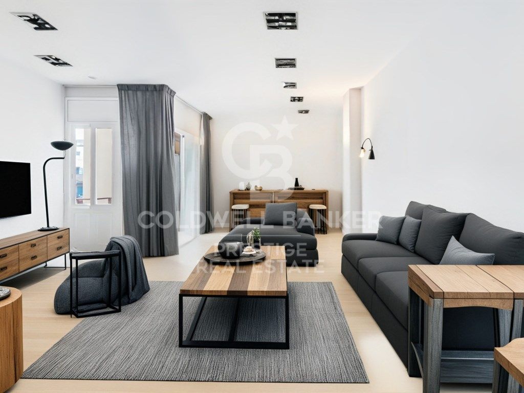 Sala d'estar de Pis en venda en  Barcelona Capital amb Terrassa