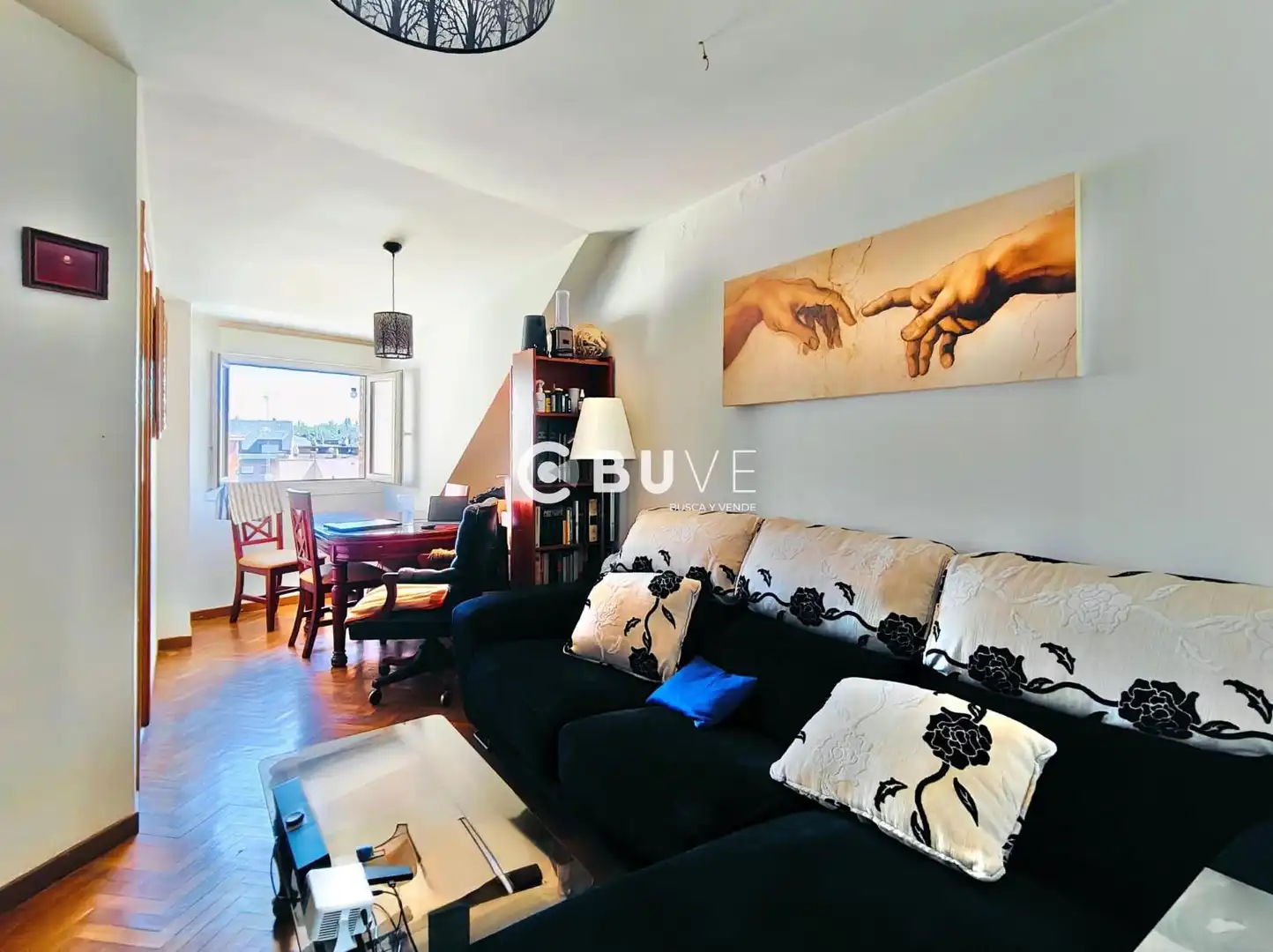 Sala de estar de Piso en venta en Las Rozas de Madrid con Calefacción, Parquet y Horno