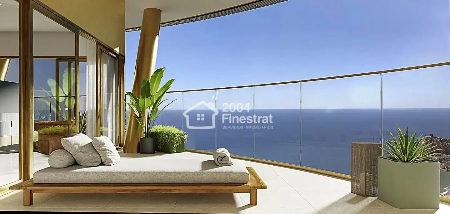 Terrasse von Wohnungen zum Verkauf in Benidorm mit Klimaanlage, Terrasse und Gemeinschaftspool