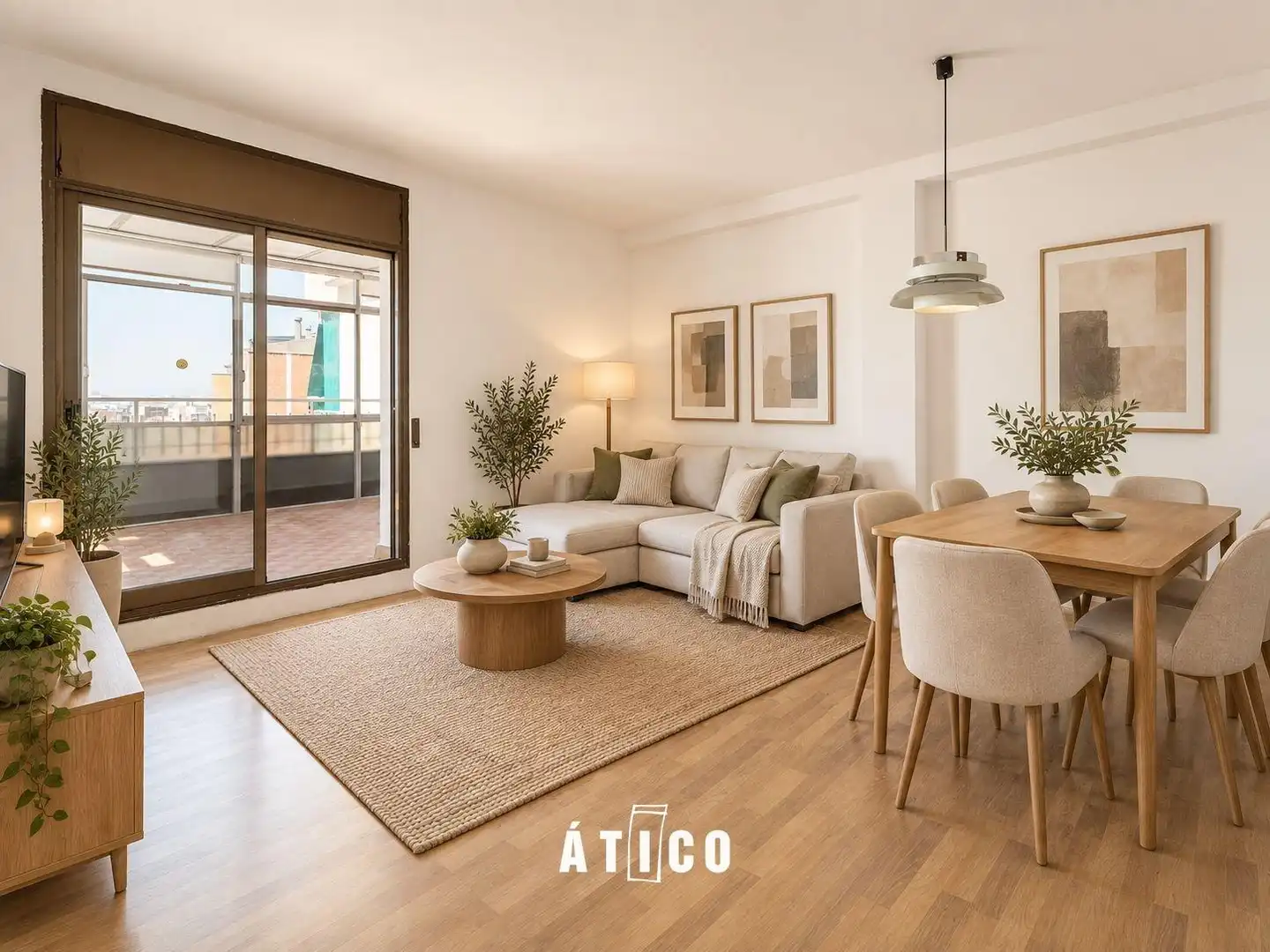Living room of Attic for sale in Barcelona  with Terrace