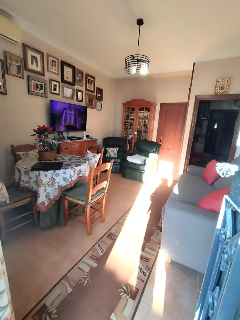 Sala d'estar de Casa o xalet en venda en Villaverde del Río amb Aire condicionat, Terrassa i Traster