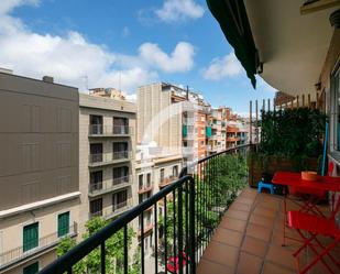 Balcony of Flat to rent in  Barcelona Capital  with Air Conditioner, Heating and Parquet flooring