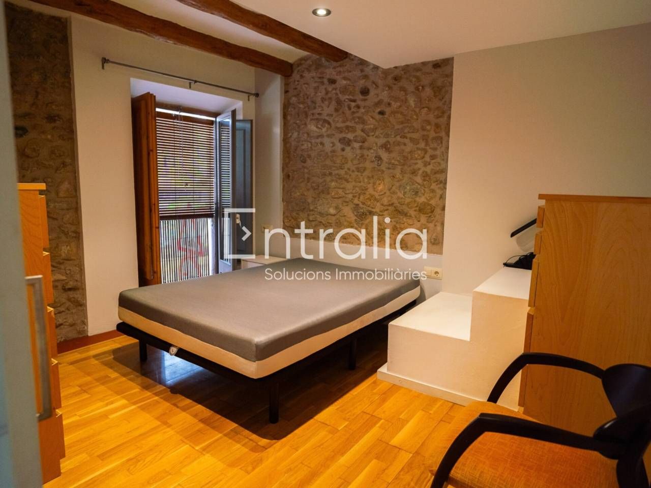 Bedroom of Flat for sale in Flaçà  with Air Conditioner, Heating and Parquet flooring