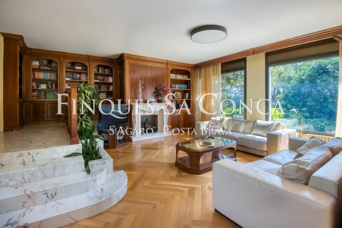 Sala de estar de Casa o chalet en venta en Castell d'Aro, Platja d'Aro i s'Agaró con Aire acondicionado, Calefacción y Piscina