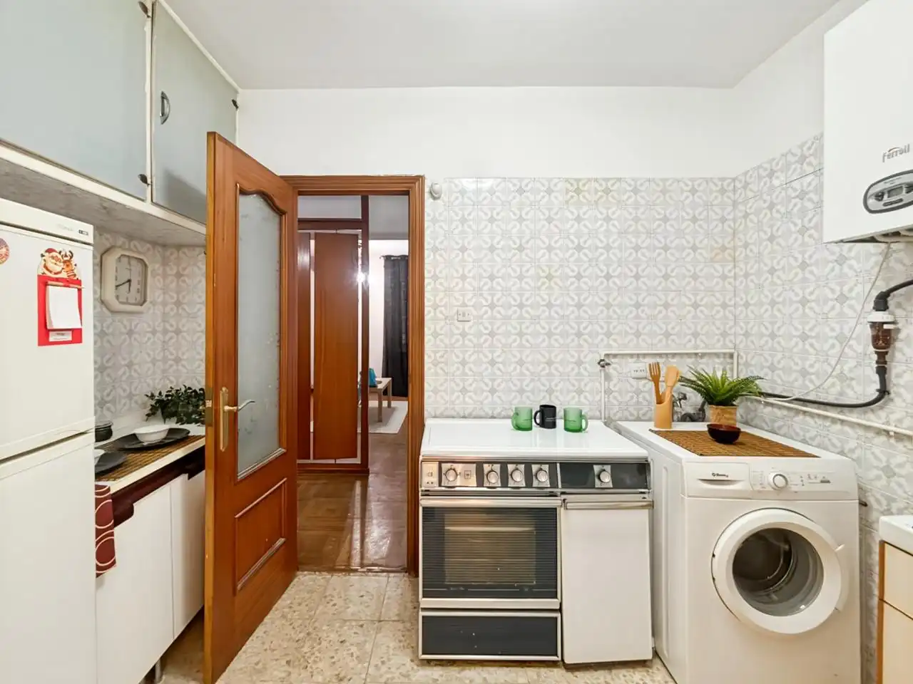 Cocina de Planta baja en venta en Madrid con Aire acondicionado, Calefacción y Parquet
