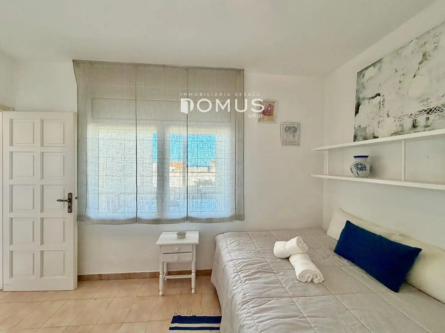 Schlafzimmer von Maisonette zur Miete in L'Escala mit Klimaanlage, Heizung und Terrasse