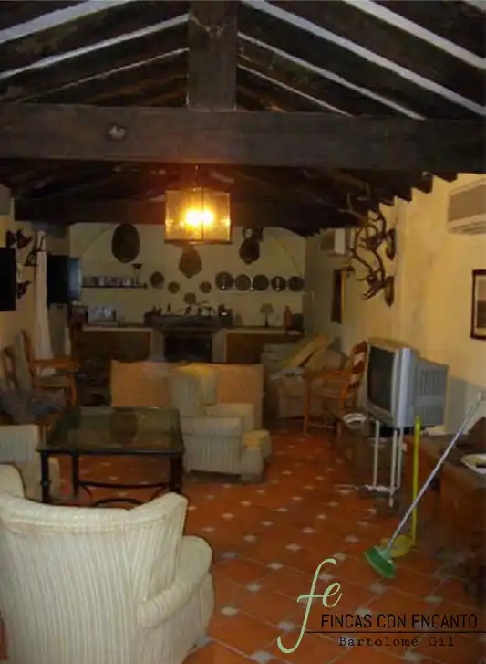 Wohnzimmer von Country house zum Verkauf in Marchena mit Privatgarten, Terrasse und Schwimmbad