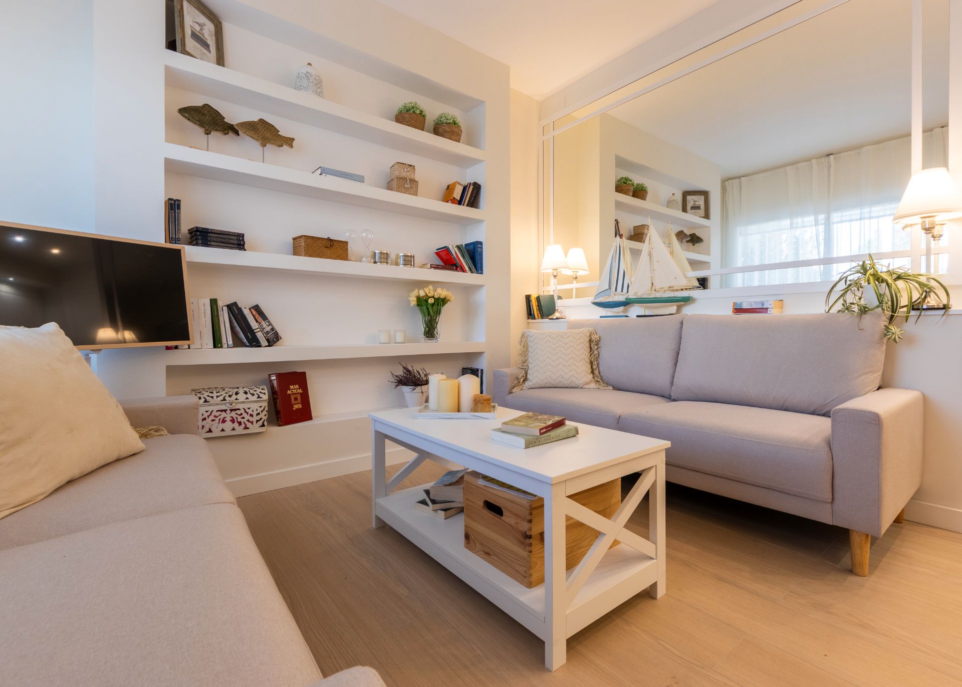 Living room of Flat for sale in Cambrils  with Heating, Private garden and Terrace